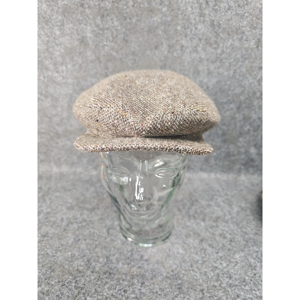 Vtg Johnathan Richard Irish Tweed Donegal Hat, Wool, Brown, Size 7⅛